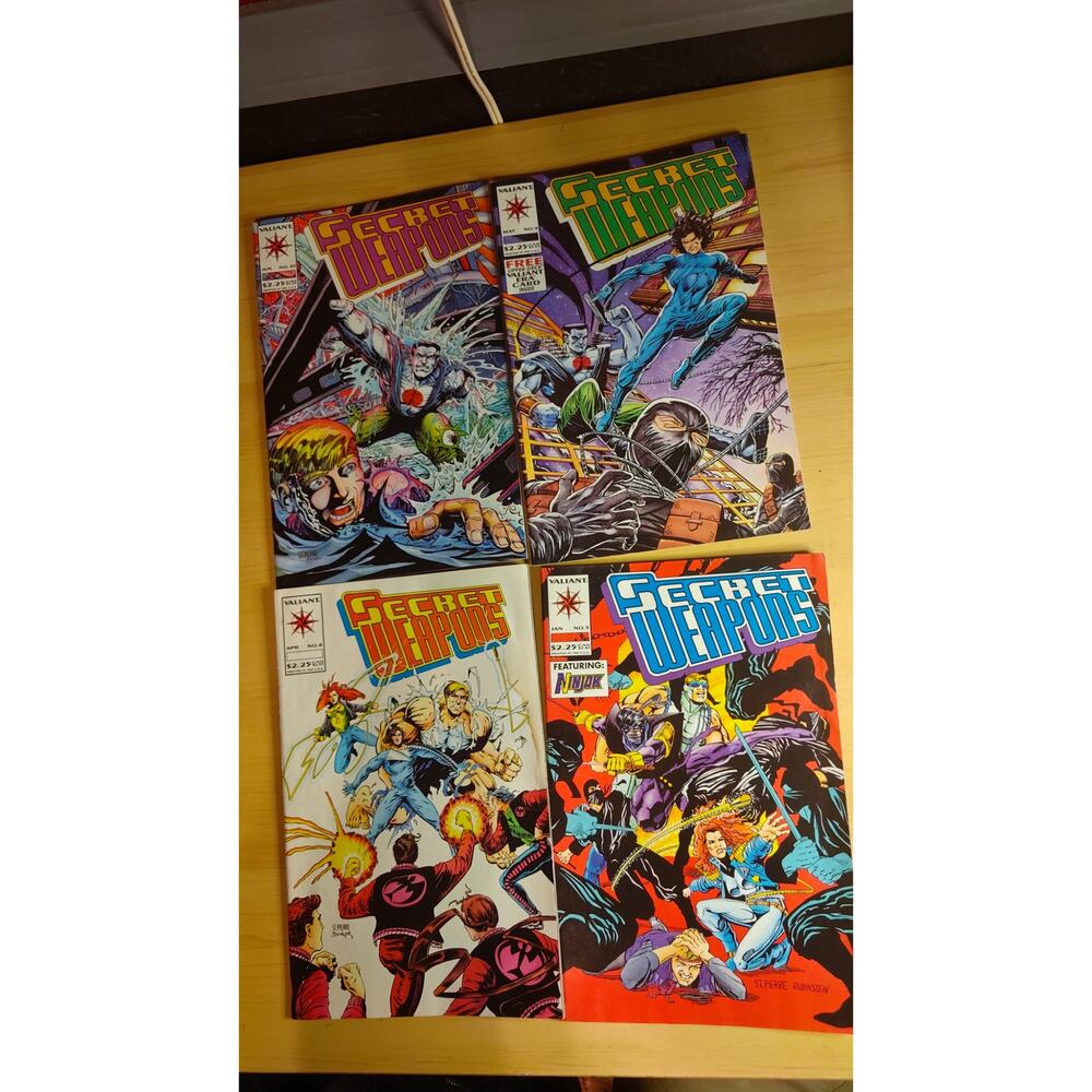 Valiant Secret Weapons #2 #8 #9 #10 Joe St. Pierre Set High Stakes Operatives